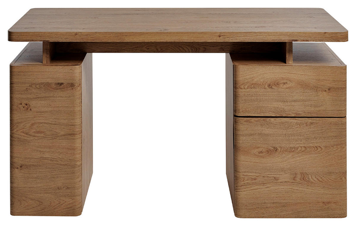 SCHREIBTISCH 135/55/76 cm  in Eichefarben  - Eichefarben, Modern, Holzwerkstoff (135/55/76cm) - MID.YOU