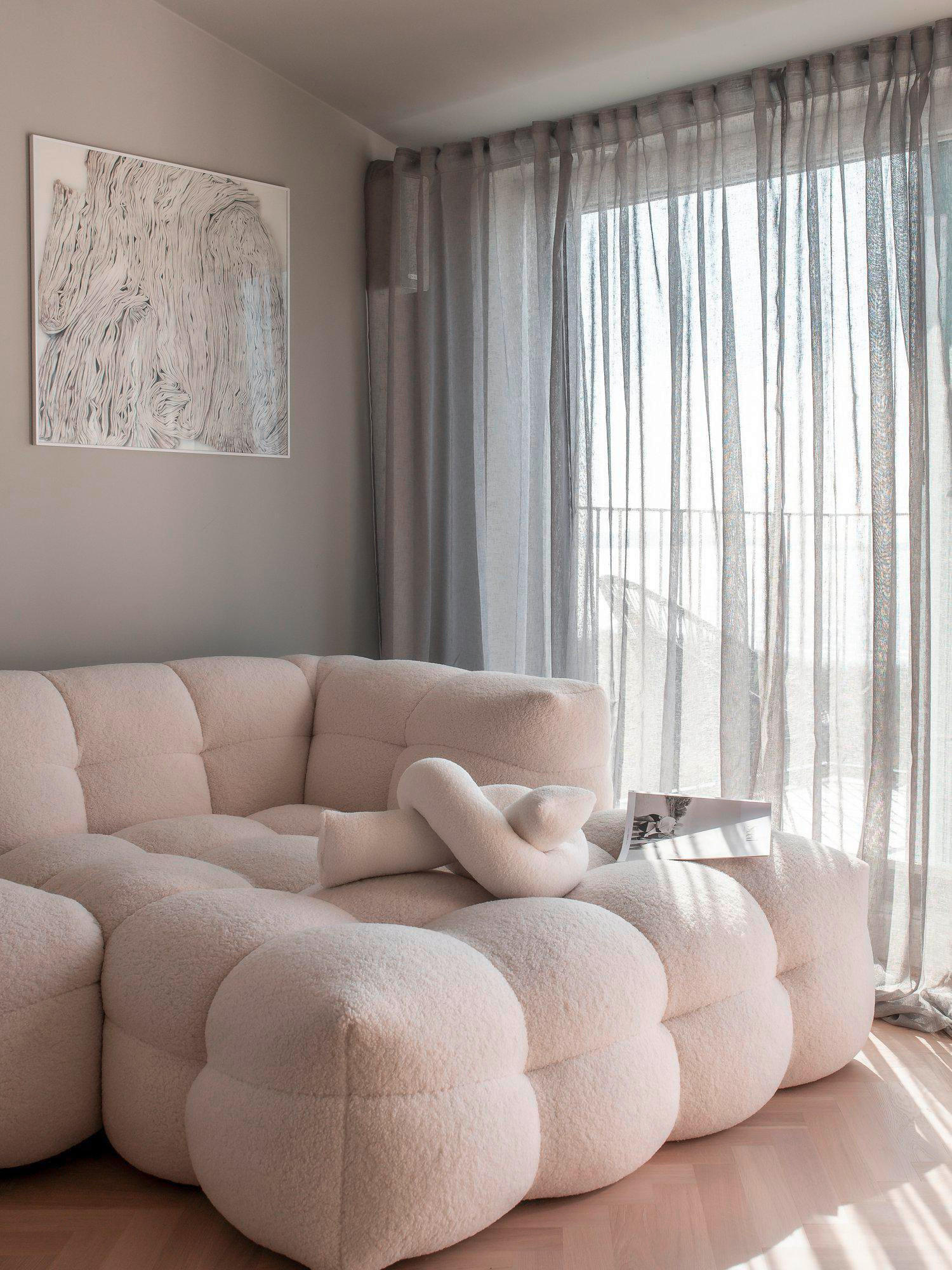 FERTIGVORHANG Diana halbtransparent 280/300 cm   - Grau, Basics, Textil (280/300cm) - Svanefors
