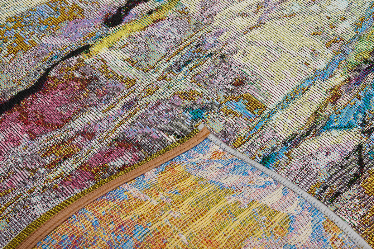 FLACHWEBETEPPICH 80/165 cm Platana Multicolor  - Multicolor, Design, Kunststoff (80/165cm)