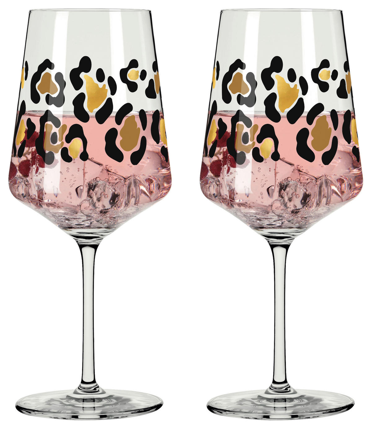 GLÄSERSET Cocktail  2-teilig  - Transparent/Goldfarben, Design, Glas - Ritzenhoff