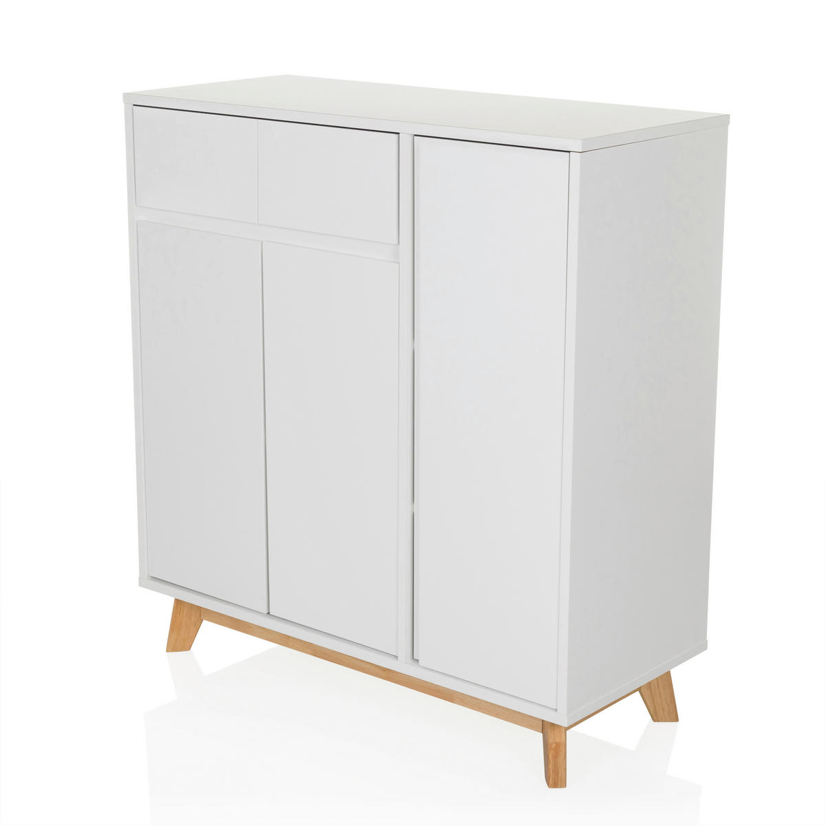 KOMODA, bílá, 80/85/34 cm - bílá, Moderní, dřevo/kompozitní dřevo (80/85/34cm) - MID.YOU