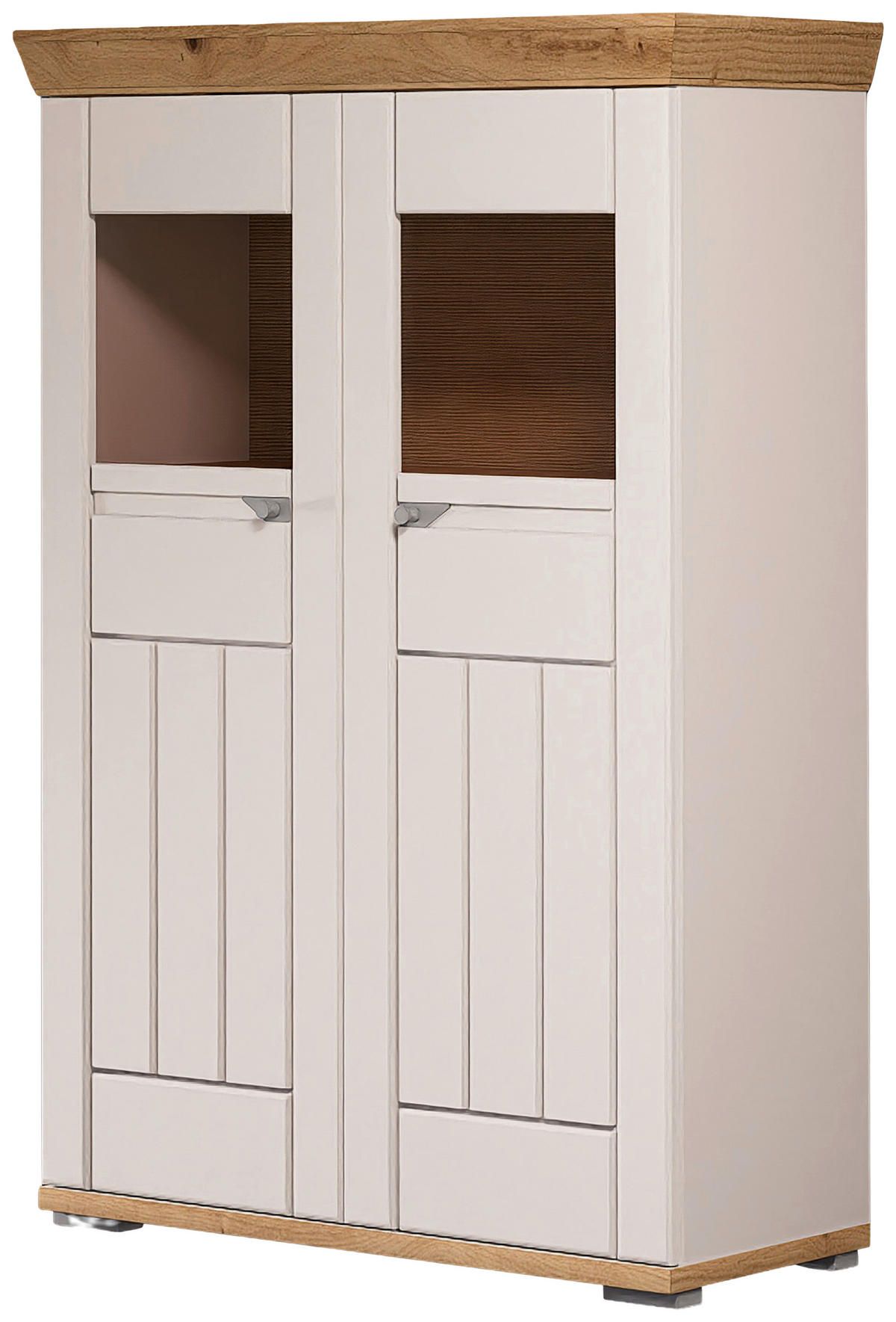 HIGHBOARD  96/144/45 cm  - Kaschmir/Eiche Artisan, ROMANTIK / LANDHAUS, Glas/Holzwerkstoff (96/144/45cm) - Landscape