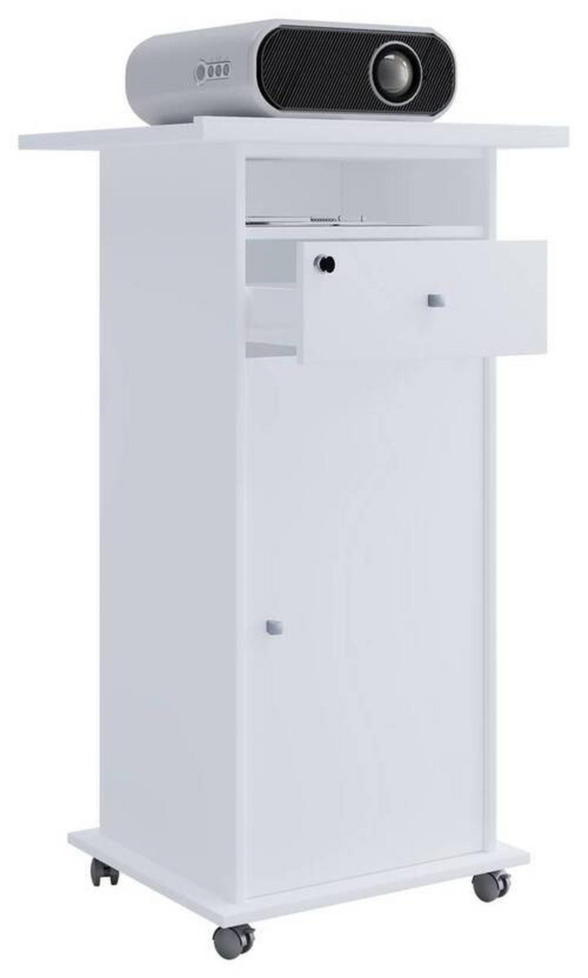 STEHPULT 60/50/108,3 cm  in Weiss  - Weiss, Modern, Holzwerkstoff (60/50/108,3cm) - MID.YOU