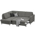 ECKSOFA in Chenille Dunkelgrau  - Dunkelgrau/Schwarz, MODERN, Holz/Textil (184/241cm) - Carryhome