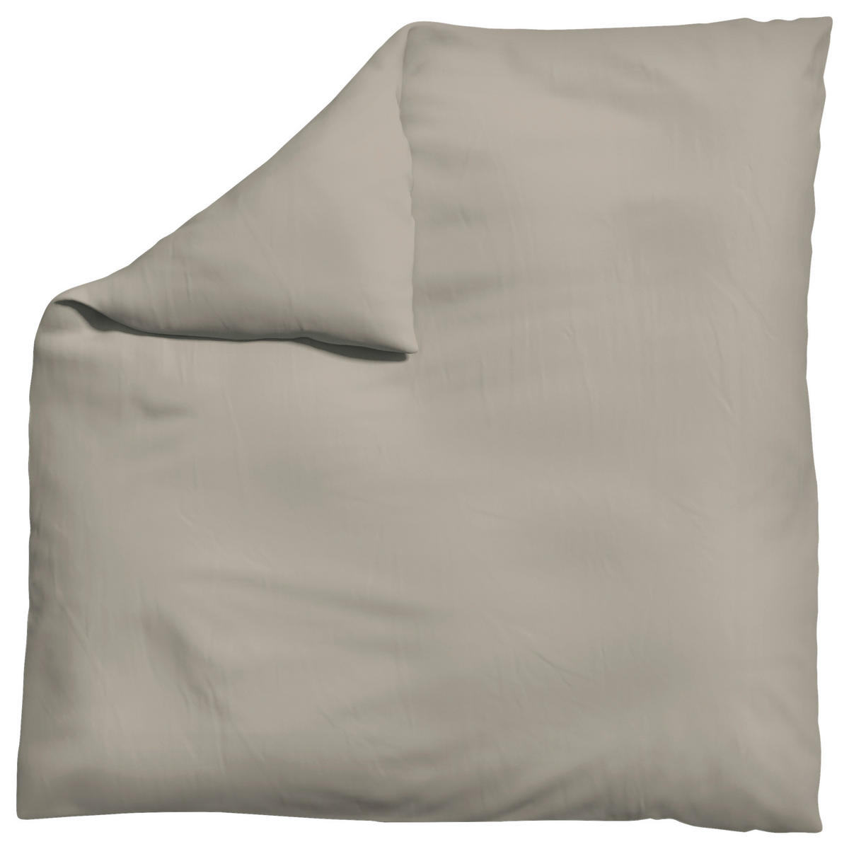 BETTDECKENBEZUG KNITTED JERSEY Jersey 200/200 cm  - Taupe, Basics, Textil (200/200cm) - Schlafgut