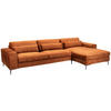 SOFFA i chenille kopparfärgad  - stålfärgad/kopparfärgad, Klassisk, metall/trä (360/80/190cm) - Welnova