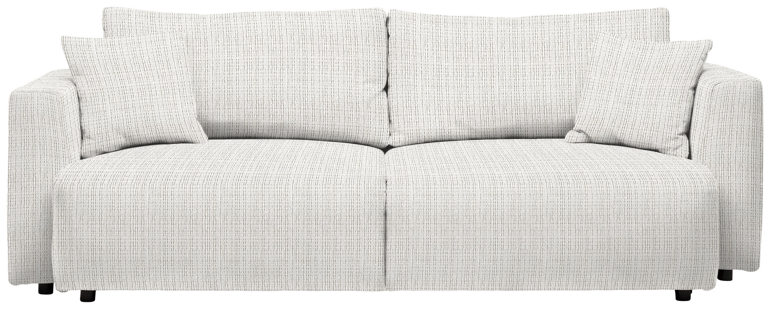 SCHLAFSOFA in Cord Beige  - Beige/Schwarz, Design, Kunststoff/Textil (250/92/105cm) - Carryhome