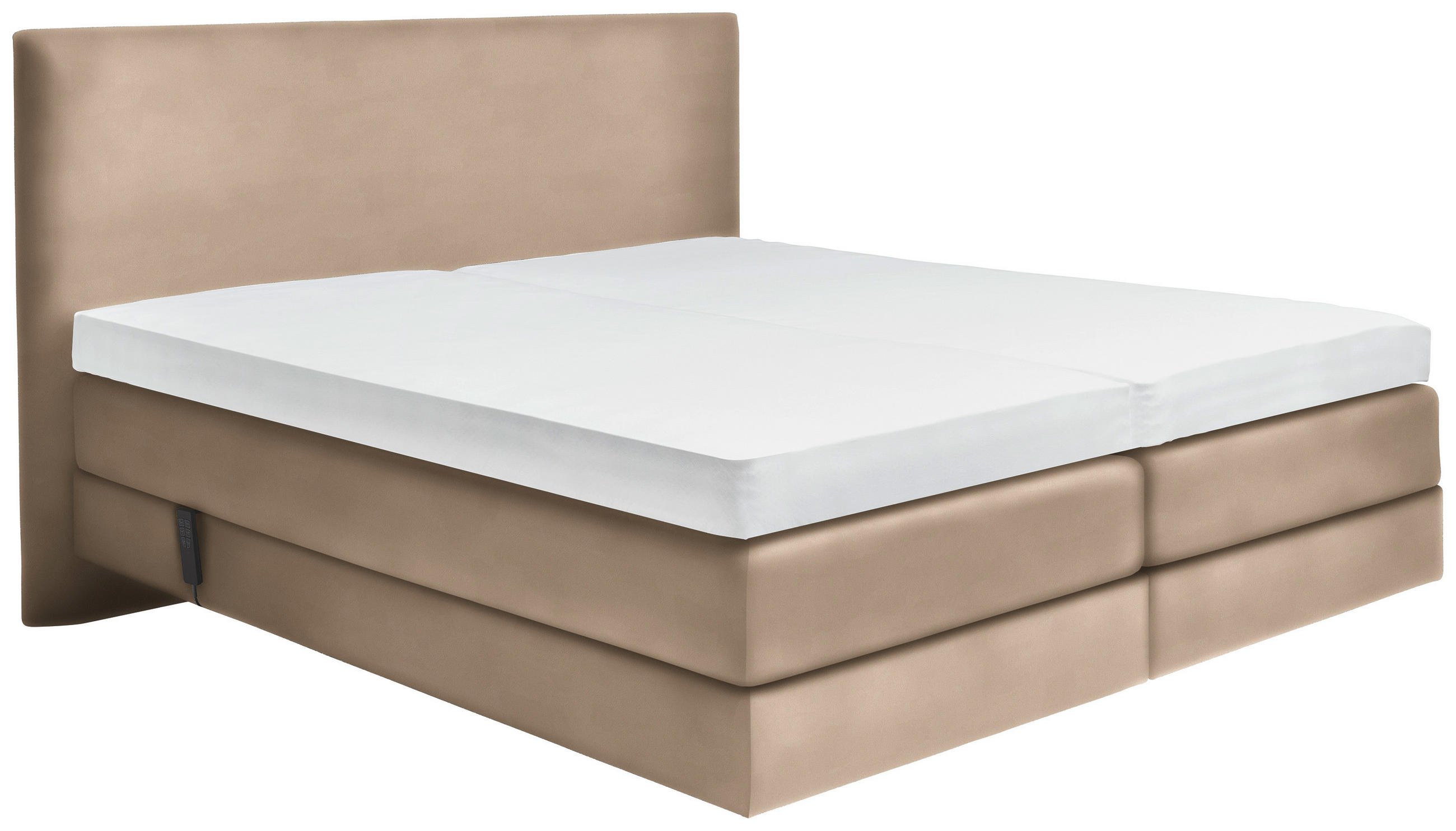 BOXSPRINGBETT 160/200 cm  in Beige  - Beige, KONVENTIONELL, Holz/Textil (160/200cm) - Dieter Knoll