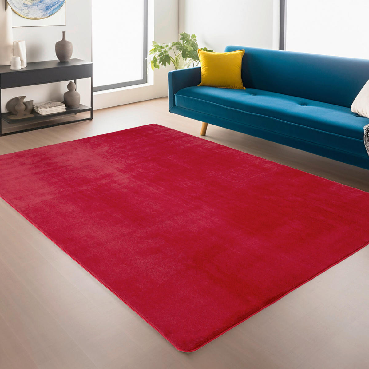 WEBTEPPICH 60/100 cm Joy Rot  - Rot, Design, Textil (60/100cm)