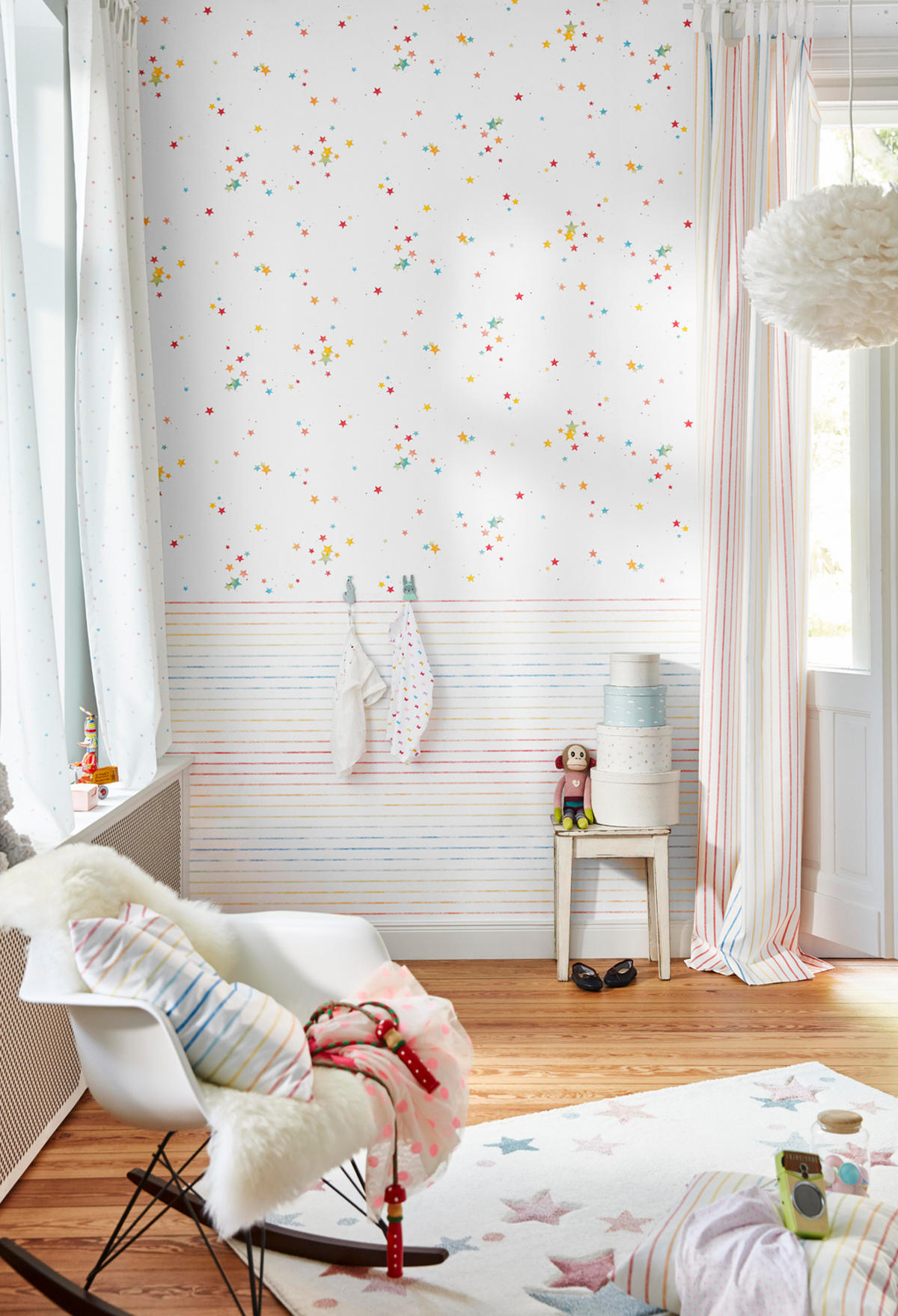 KINDERTEPPICH 120/170 cm Jonne  - Hellrosa/Weiß, Trend, Textil (120/170cm) - Esprit