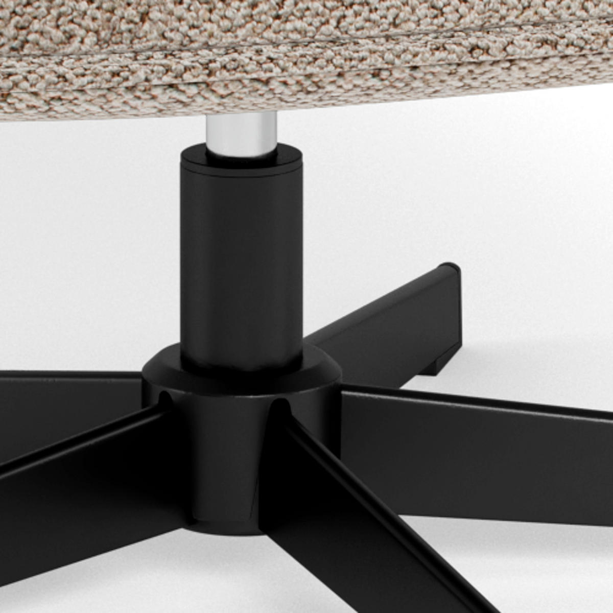 SESSEL in Bouclé Schwarz, Beige  - Beige/Schwarz, MODERN, Textil/Metall (72/93/84cm) - Livetastic