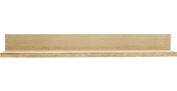 WANDBOARD Wildeiche massiv Wildeiche - Wildeiche, Natur, Holz (132/20/20cm) - Carryhome