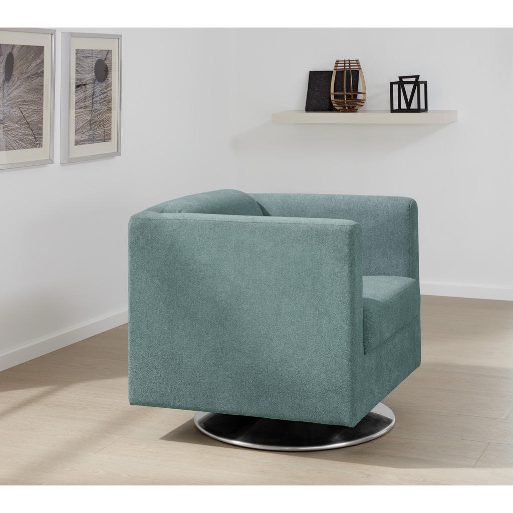Thumbnail - Looks by W.Joop Designsessel Looks I, Petrol, Textil, Uni, 72x71x75 cm, Made in EU, Wohnzimmer, Sessel, Polstersessel