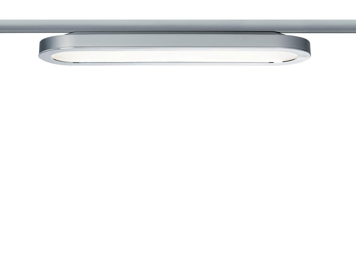 SCHIENENSYSTEM-STRAHLER   38/3,5/11 cm   - Chromfarben, Design, Kunststoff (38/3,5/11cm) - Paulmann