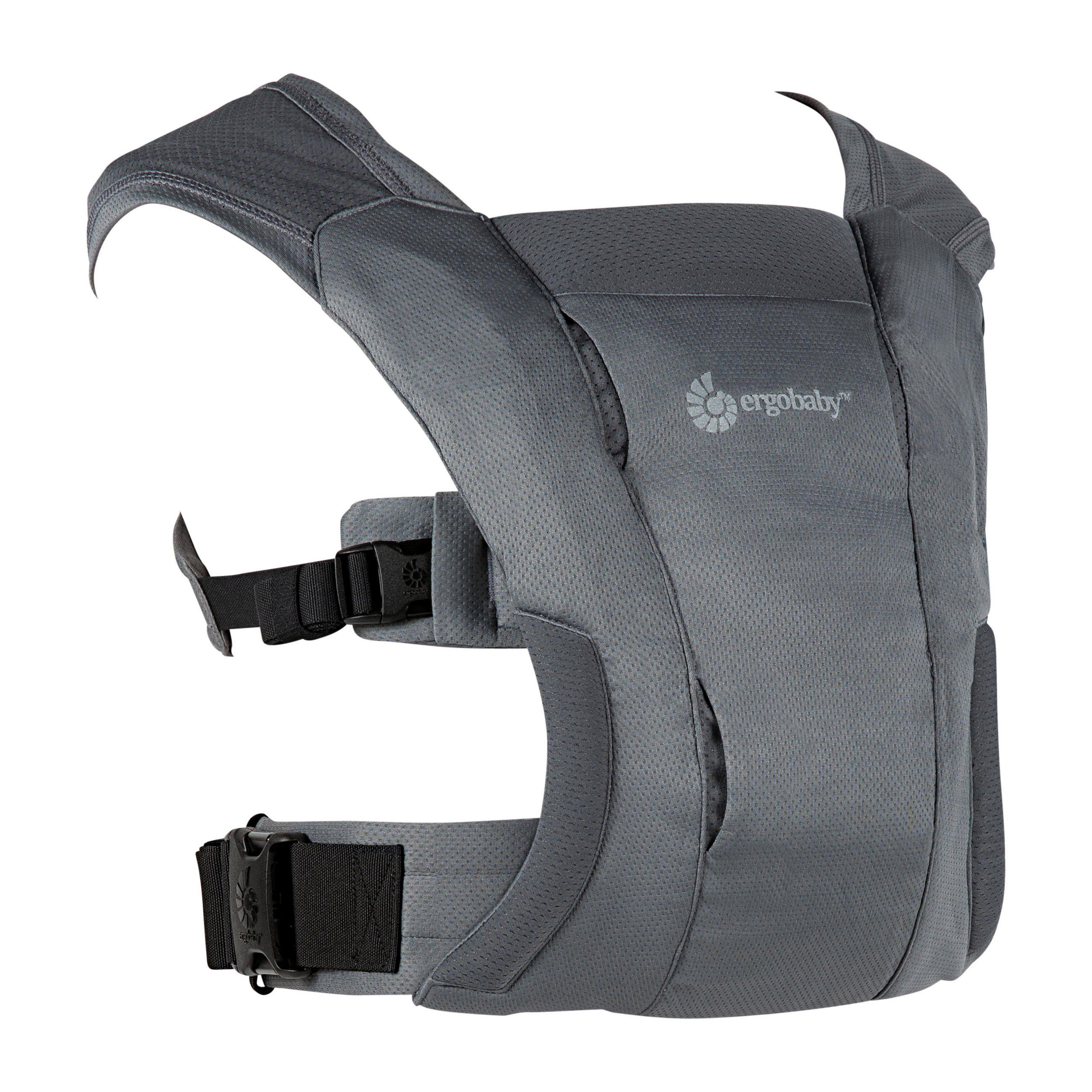 BABYTRAGE Embrace Soft Air Mesh Washed Black  - Dunkelgrau/Schwarz, Basics, Textil (17,4/12,5/26,5cm) - Ergo Baby