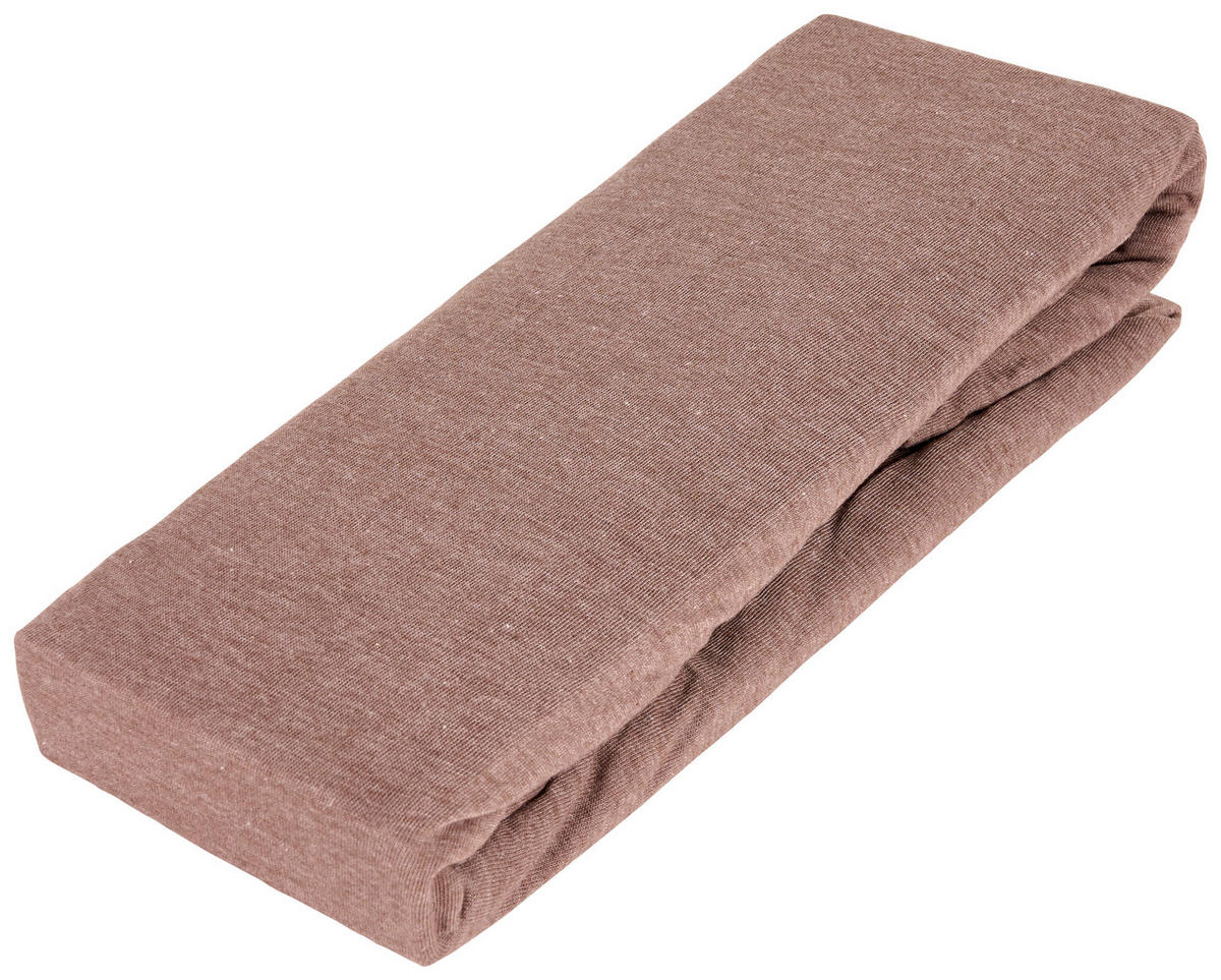 FIXLEINTUCH - Taupe, Konventionell, Textil (90-100/200-220cm) - Boxxx