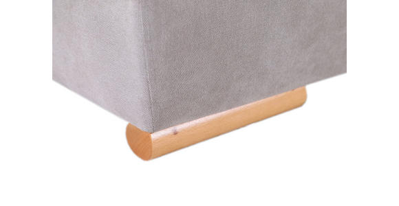 SCHLAFSOFA Flachgewebe Hellbraun Rückenkissen, Bettkasten, Schlaffunktion, Rücken echt, Armteilverstellung  - Hellbraun/Buchefarben, Design, Holz/Textil (200/75/92cm) - Carryhome