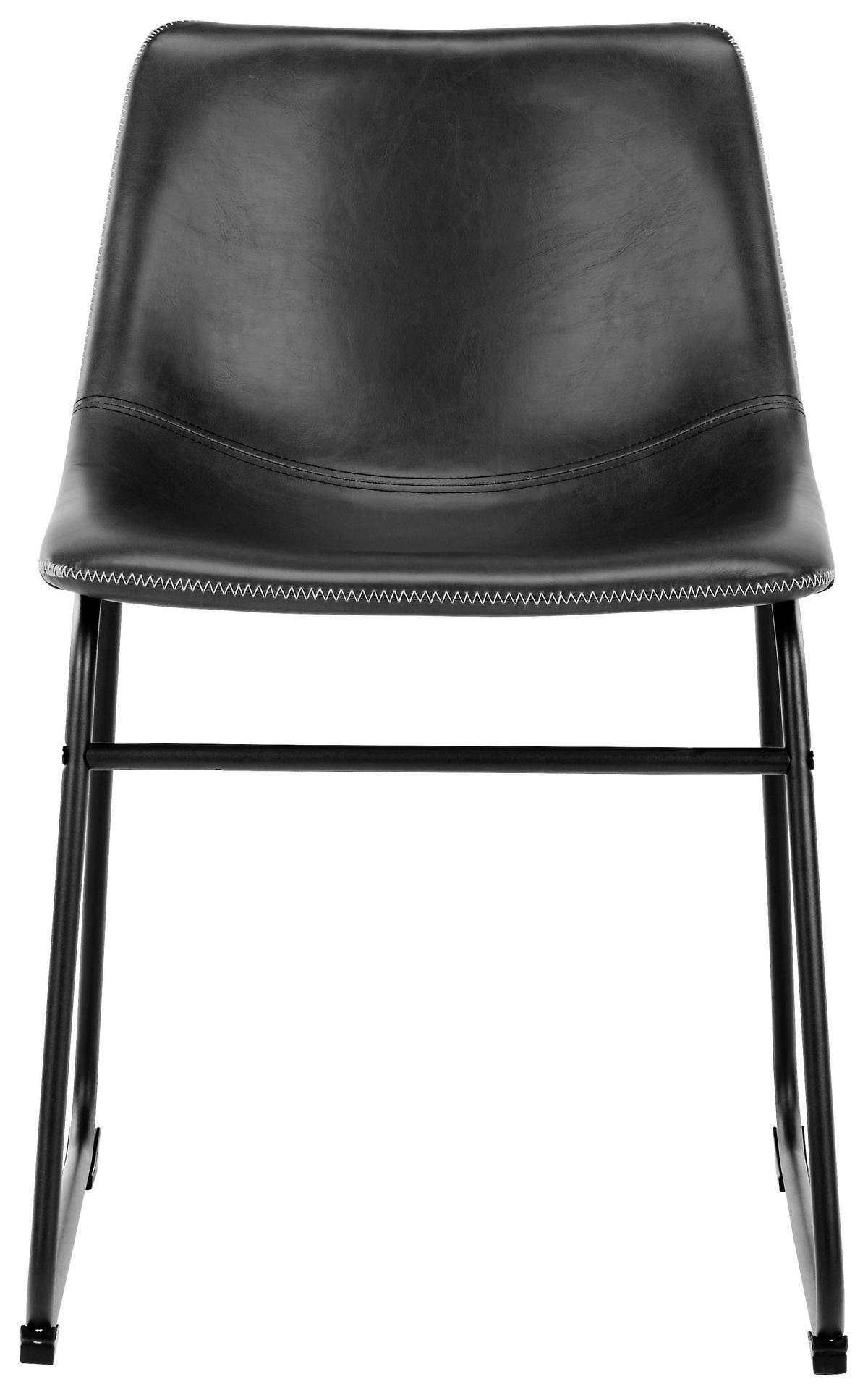 STOLICA  crna  tekstil      - crna/krem, Trend, tekstil/metal (48/78,5/56cm) - MID.YOU