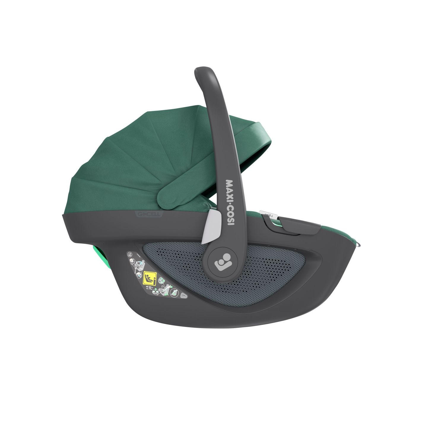 BABYSCHALE PEBBLE 360 - Grün, Basics, Kunststoff/Metall (36/47/73cm) - Maxi-Cosi