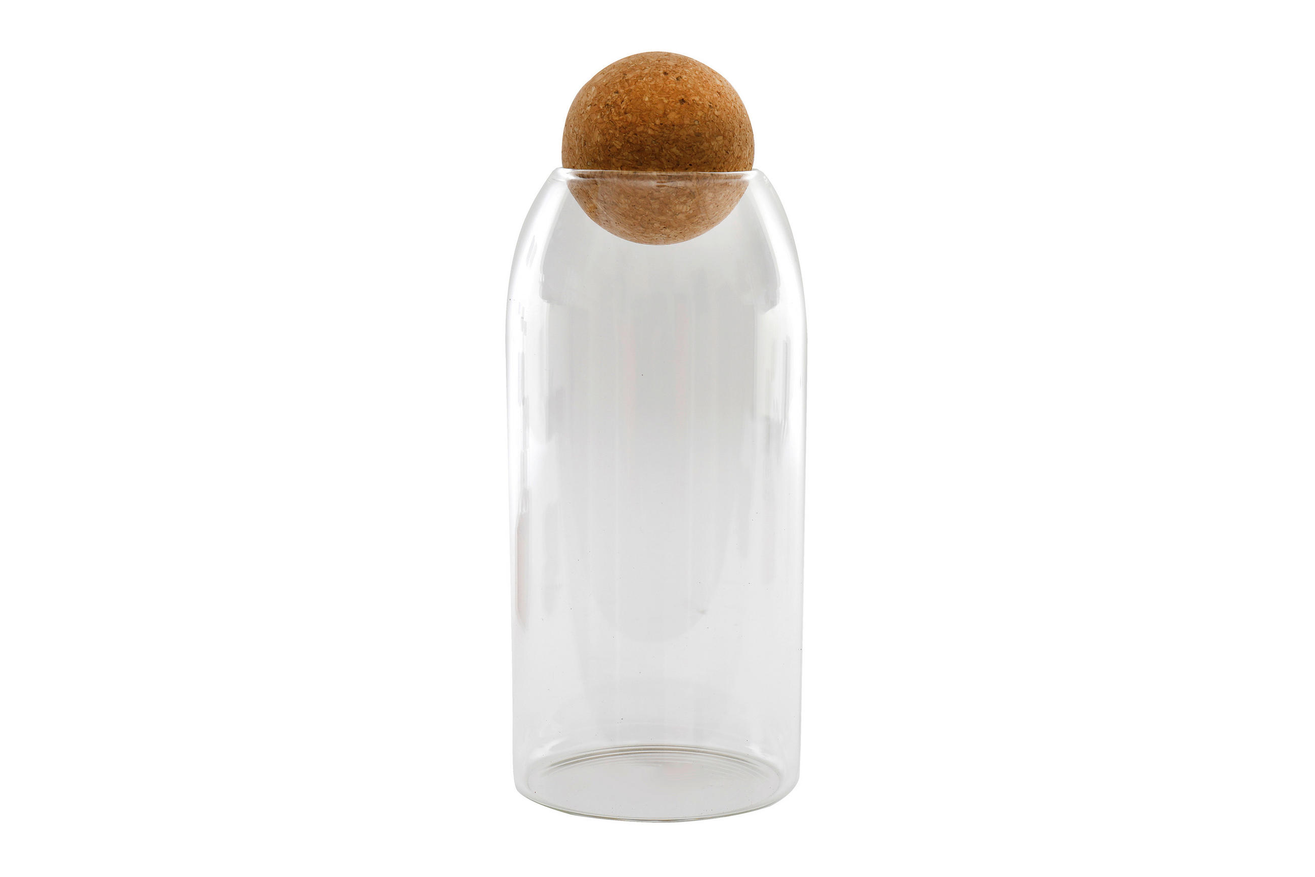 SKLENENÝ DŽBÁN   - Basics, drevo/sklo (9.5/23/9.5cm)