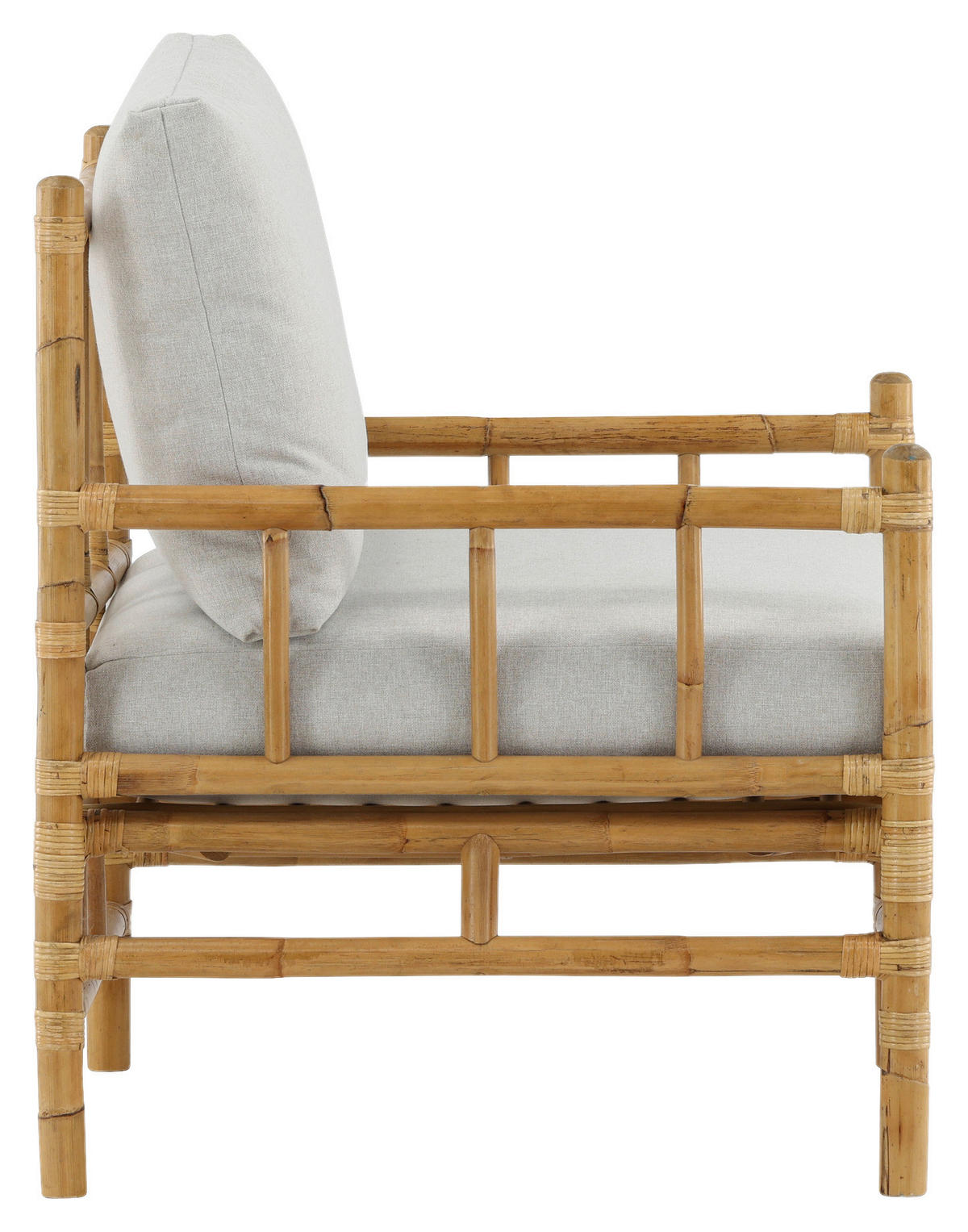 LOUNGESESSEL in Holz Hellbraun  - Hellbraun, KONVENTIONELL, Holz/Textil (78/88/77cm) - Gardenson