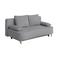 SCHLAFSOFA  mit Webstoff Taupe  - Taupe/Buchefarben, Design, Holz/Kunststoff (193/86/85cm) - P & B