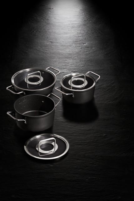 LONAC ZA KUHANJE 4,9 l ADAMANT - crna, Basics, staklo/metal (24cm) - Fissler