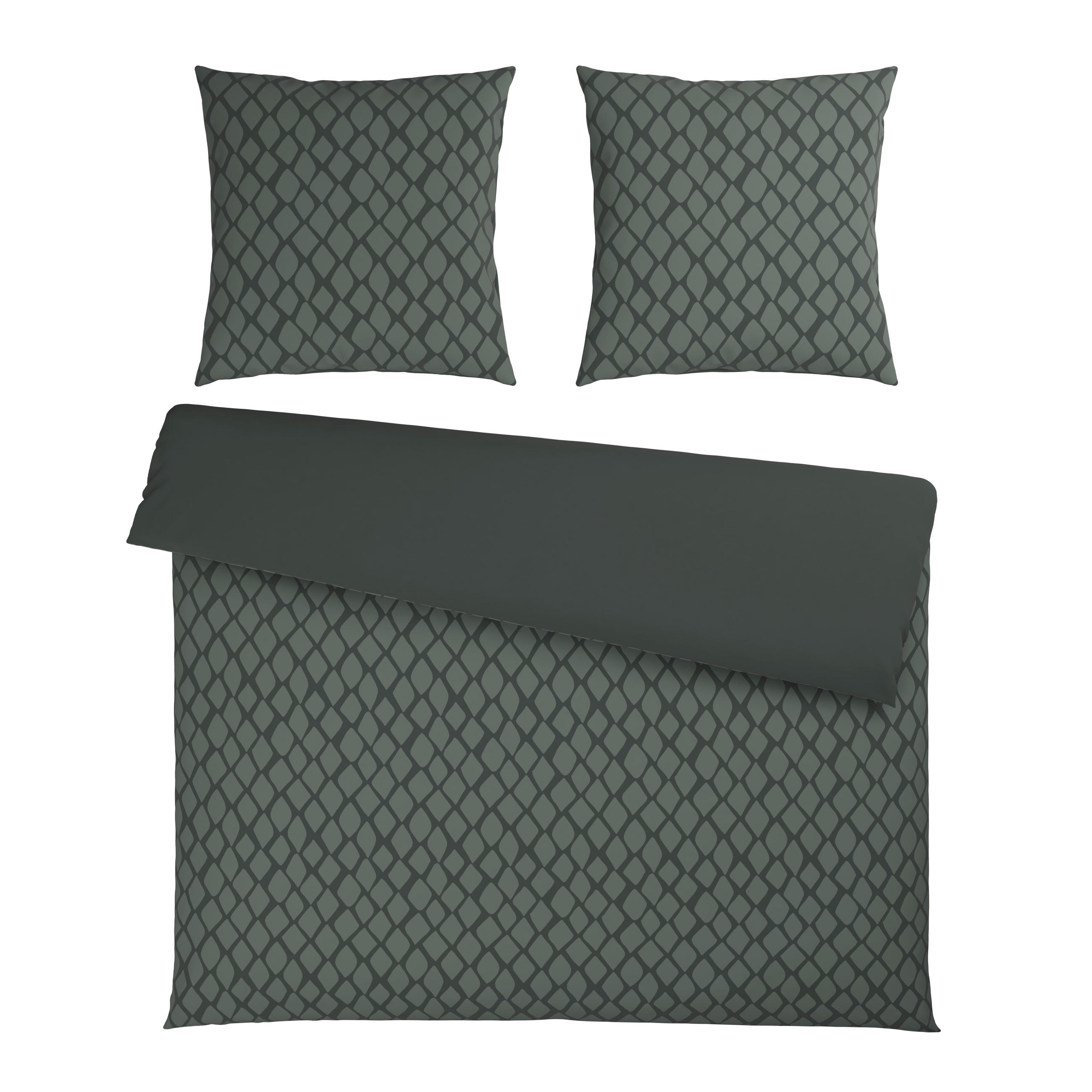 WENDEBETTWÄSCHE SNAKO Satin 200/200 cm  - Grün, Design, Textil (200/200cm) - Dieter Knoll