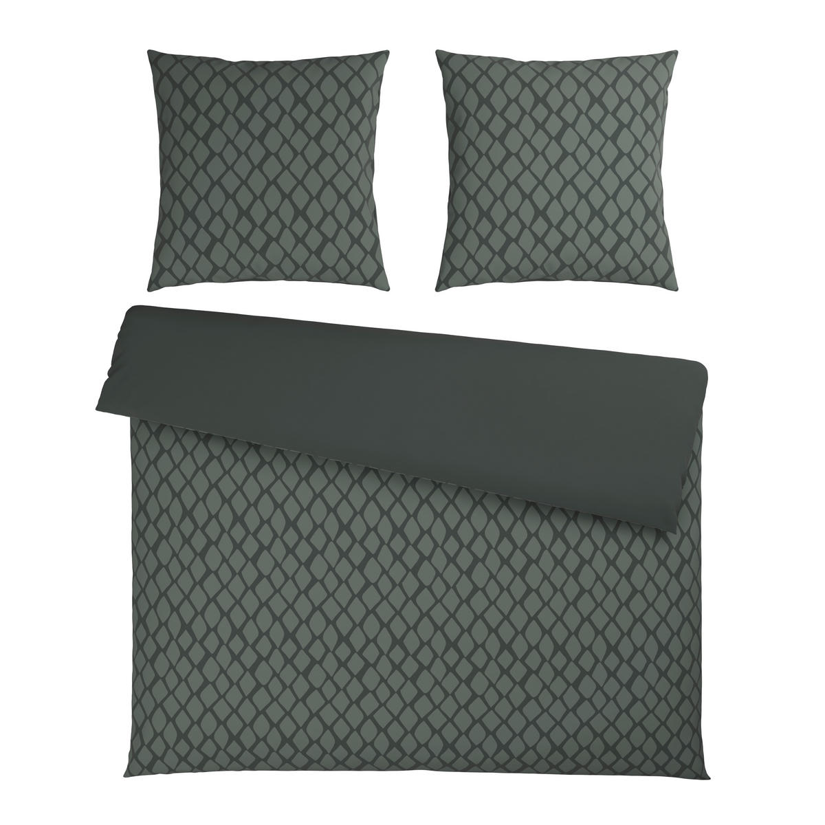 WENDEBETTWÄSCHE SNAKO Satin 200/200 cm  - Grün, Design, Textil (200/200cm) - Dieter Knoll