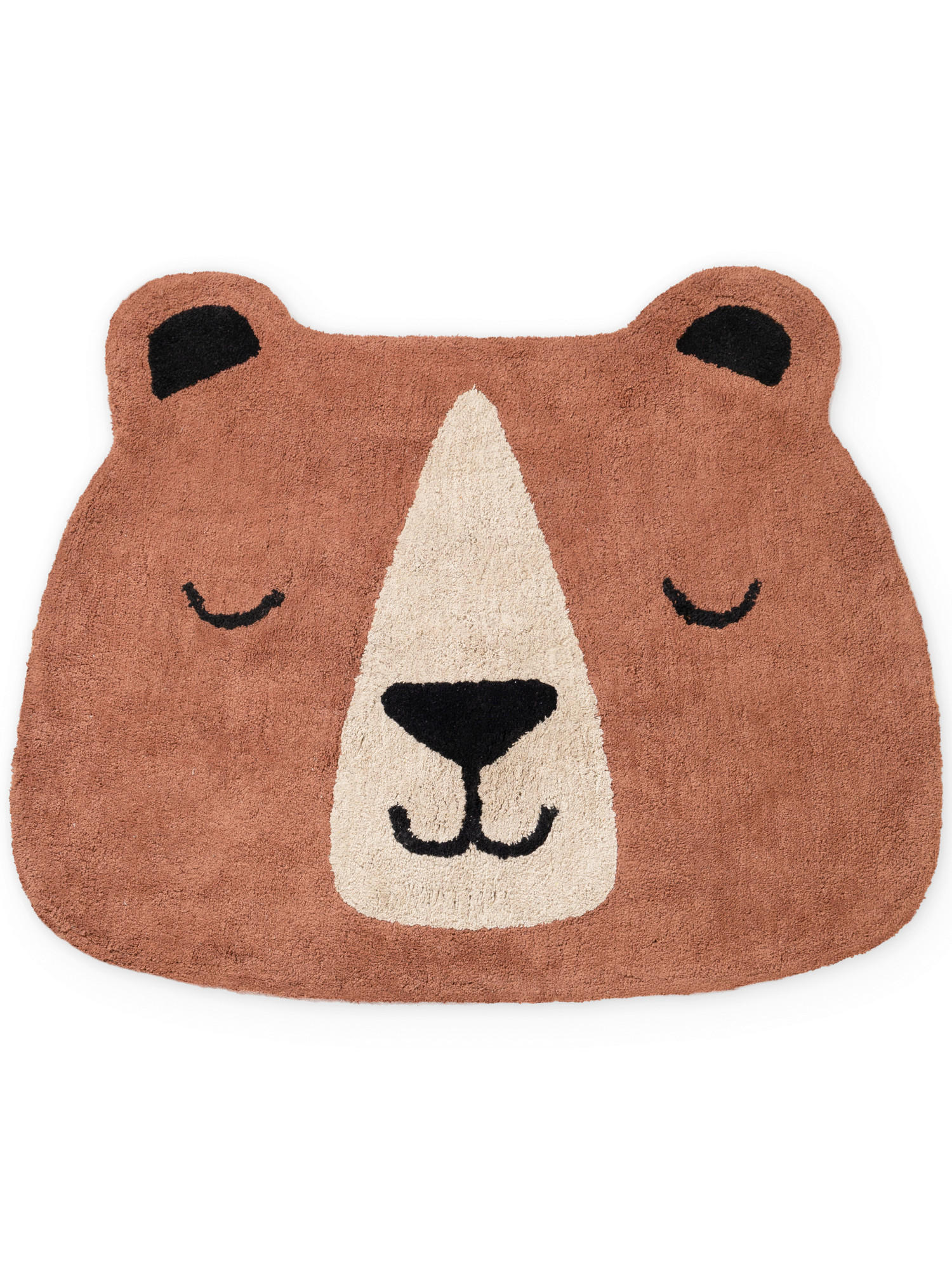 KINDERTEPPICH 101/120 cm Snuggle Benni Bär  - Braun, Basics, Kunststoff/Textil (101/120cm) - Hanse Home