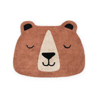 KINDERTEPPICH 101/120 cm Snuggle Benni Bär  - Braun, Basics, Kunststoff/Textil (101/120cm) - Hanse Home