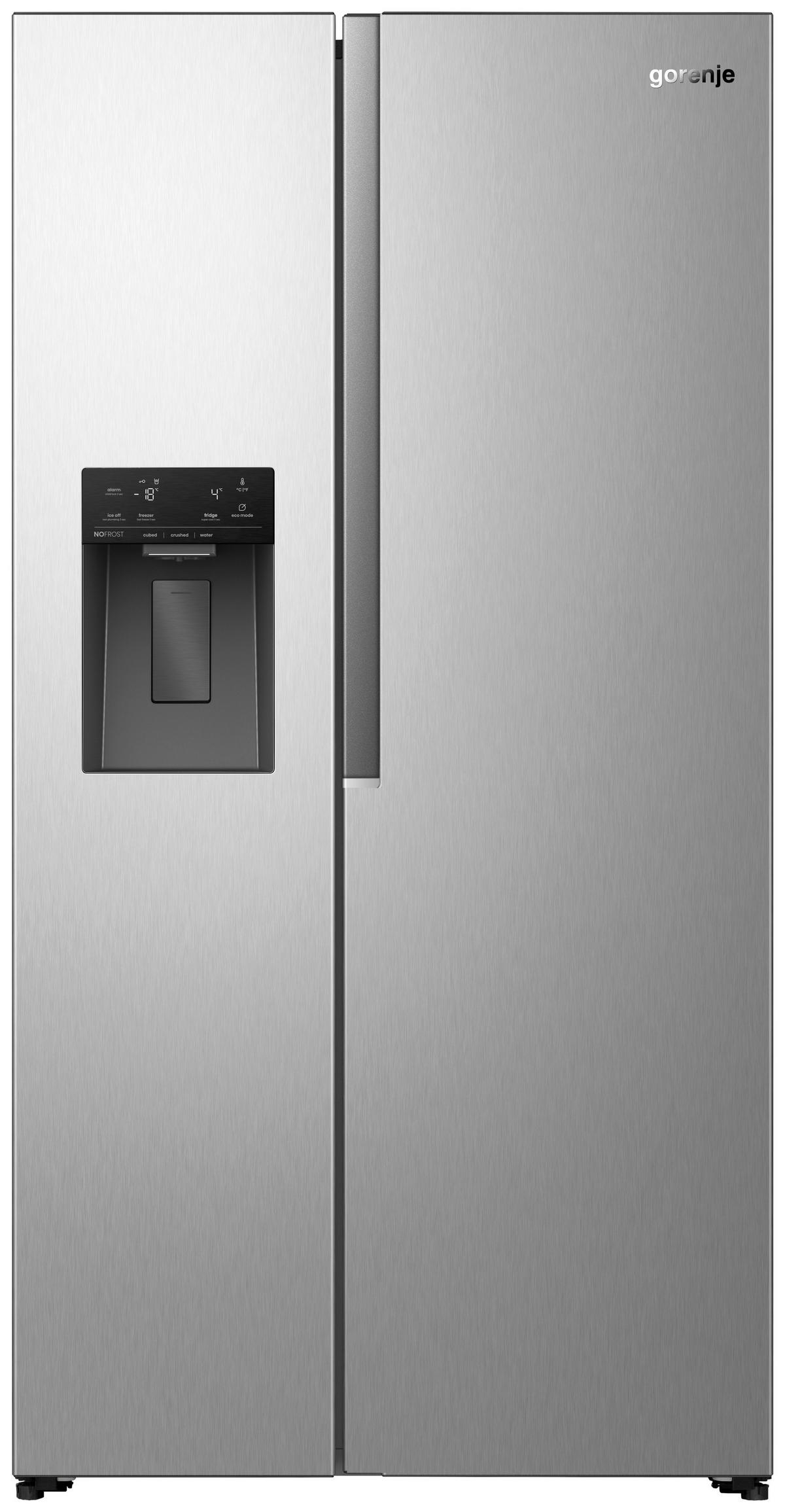 SIDE-BY-SIDE 91,1/178,6/61,5 cm NRS917E61X  - Edelstahlfarben, Trend, Glas/Kunststoff (91,1/178,6/61,5cm) - Hisense