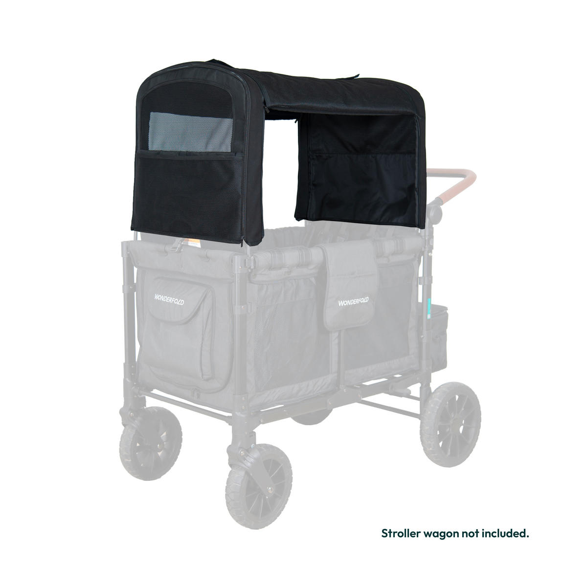 SONNENDACH W2 Elite Luxe Flex Canopy  - Schwarz, Basics, Kunststoff (46.99/72.90/50.80cm) - WONDERFOLD