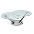 COUCHTISCH rund Chromfarben - Chromfarben, Design, Glas/Metall (80-128cm) COUCHTISCH rund Chromfarben - Chromfarben, Design, Glas/Metall (80-128cm)
