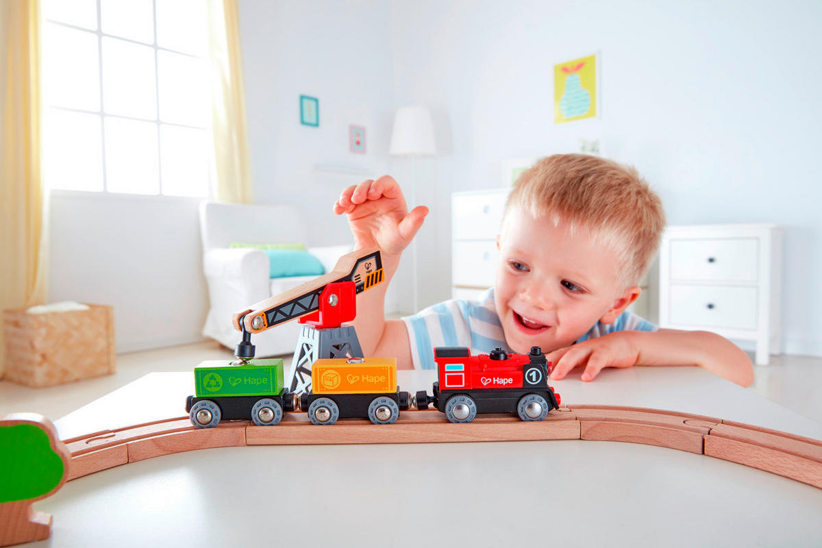 EISENBAHNZUBEHÖR - Multicolor, Basics, Holz/Kunststoff (50,0/40,0/40,0cm) - Hape