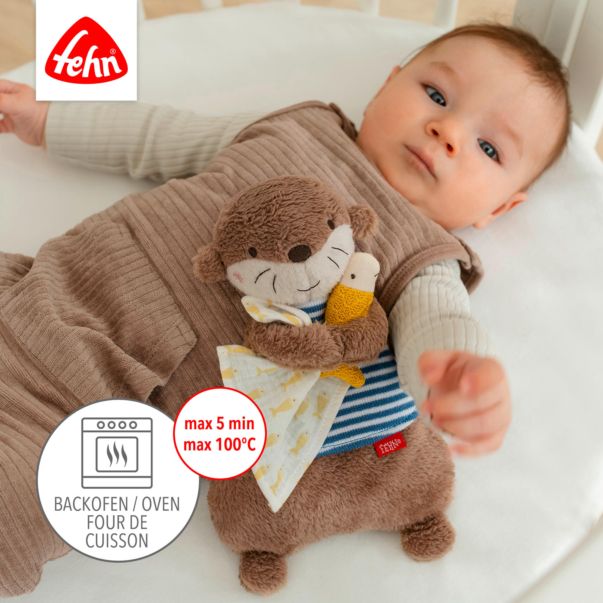 WÄRMETIER Otter Theo  - Multicolor, Basics, Textil (26,5/17/5,8cm) - Fehn