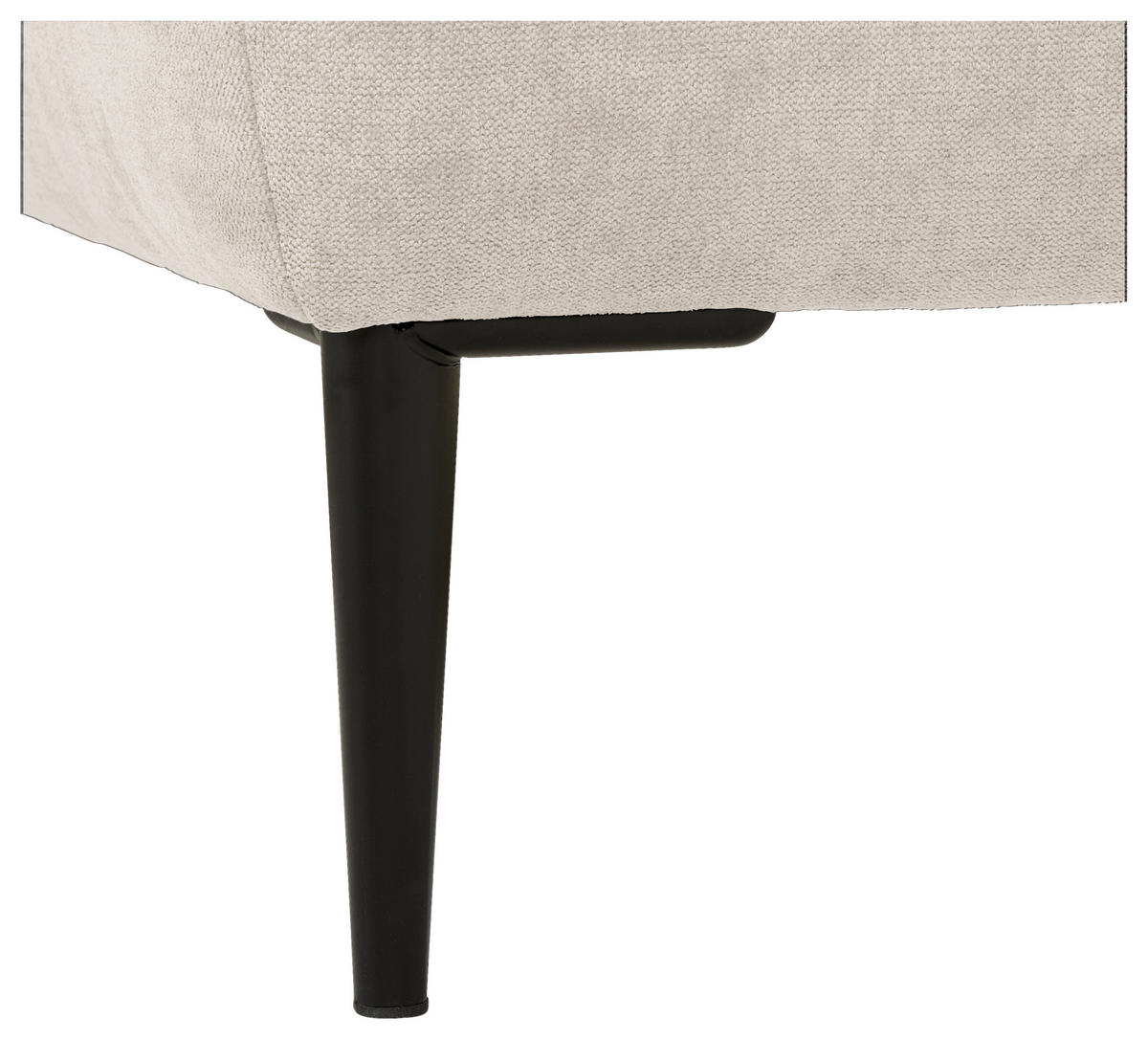 KUTNA GARNITURA tekstil  bež   - bež/crna, Konvencionalno, tekstil/metal (226/155cm) - Carryhome