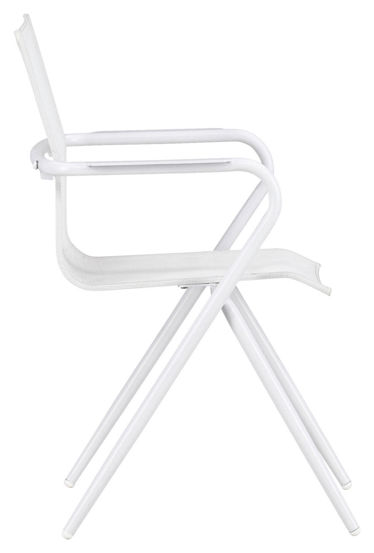 Stapelsessel 2er-Set - Weiß, KONVENTIONELL, Metall (58/86/63cm) - Gardenson