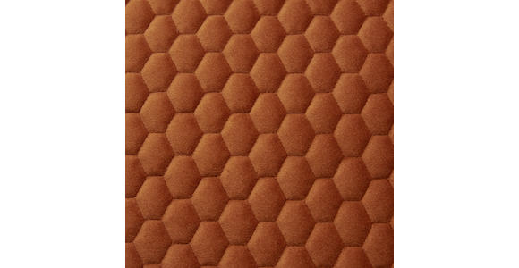 LIEGE in Flachgewebe Rostfarben  - Rostfarben/Schwarz, MODERN, Textil/Metall (200/90/88cm) - Dieter Knoll
