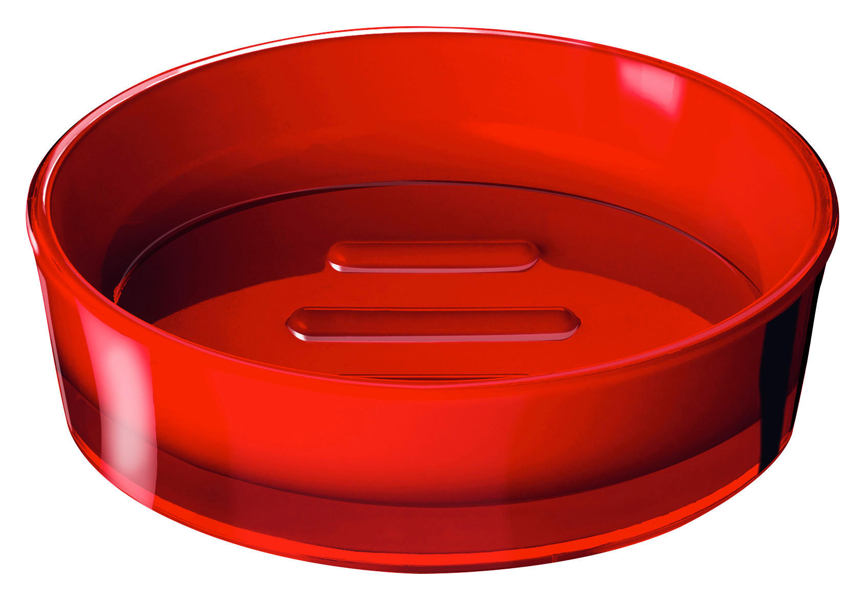 SEIFENSCHALE Kunststoff  - Rot, Basics, Kunststoff (11,3/3/11,3cm) - Sadena