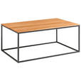 COUCHTISCH in Holz 100/60/41,5 cm  - Eichefarben/Schwarz, Design, Holz/Metall (100/60/41,5cm) - Johann Jakob