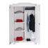 DREHTÜRENSCHRANK 2 -türig Kiefer massiv Weiß - Weiß, LIFESTYLE, Holz/Metall (56/180/104cm) - Carryhome