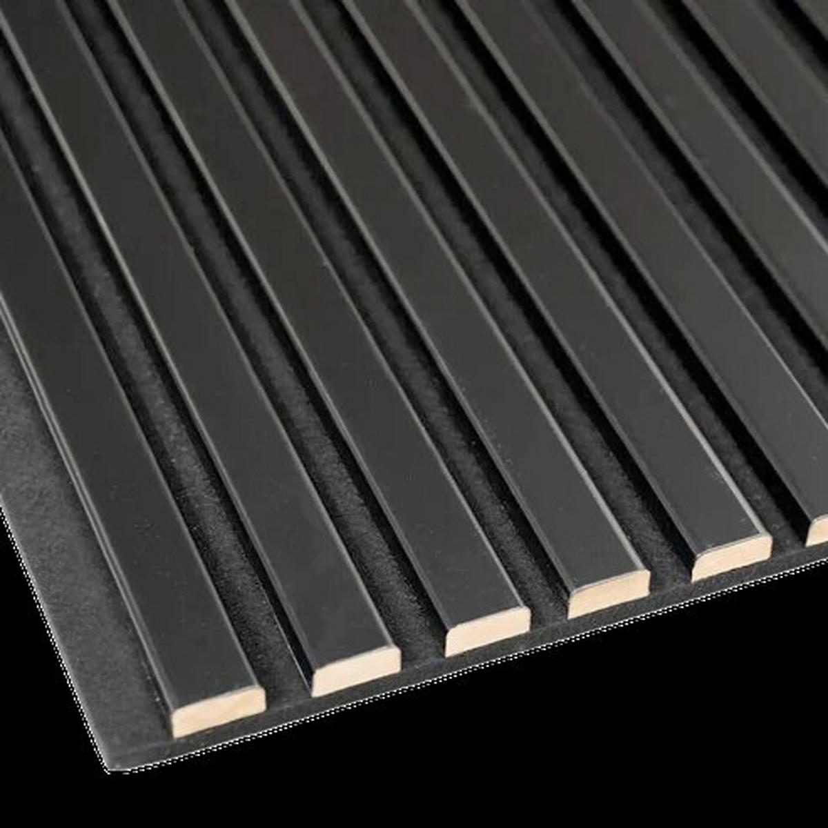 AKUSTIKPANEEL 40/150/2,1 cm  - Schwarz, Basics, Holzwerkstoff (40/150/2,1cm)