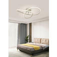LED-DECKENLEUCHTE 55/55/15 cm   - Sandfarben/Chromfarben, Design, Kunststoff/Metall (55/55/15cm) - Novel