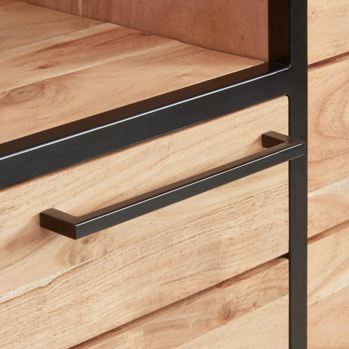 HIGHBOARD Urban Garden 2.0  in 128/145/42 cm  - Schwarz/Honig, Design, Holz/Metall (128/145/42cm) - MID.YOU