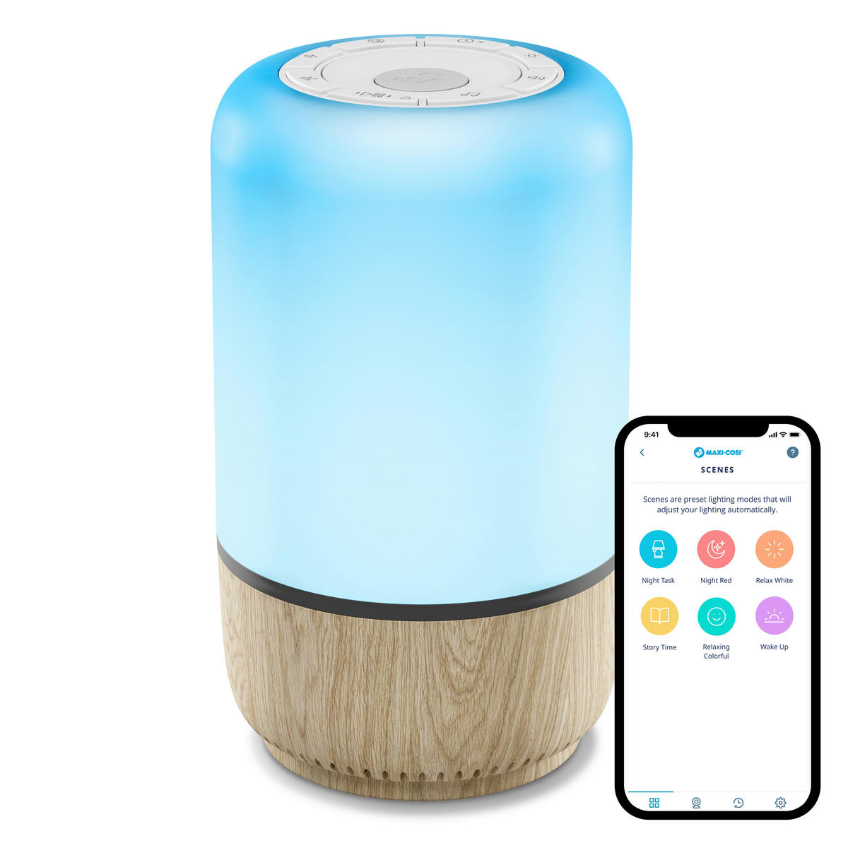 NATTLAMPA FÖR BARN Connected Home  - vit/naturfärgad, Trend, metall/plast - Maxi-Cosi