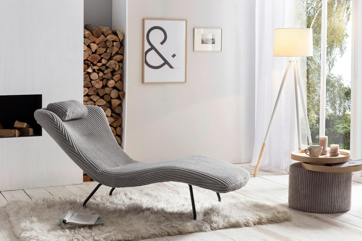 ODKLÁDACÍ STOLEK, světle šedá, textil, 50/50/45 cm - světle šedá, Design, kompozitní dřevo/textil (50/50/45cm) - Livetastic