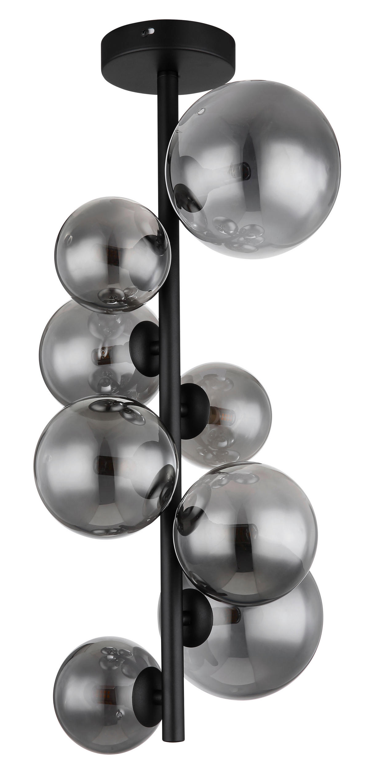 LED-DECKENLEUCHTE 3,5 W  28/60 cm    - Schwarz, Design, Glas/Metall (28/60cm) - Globo
