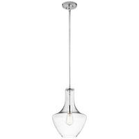 HÄNGELEUCHTE Everly 26.8/61.5 cm  - Chromfarben, Design, Glas/Metall (26.8/61.5cm) - Elstead Lighting