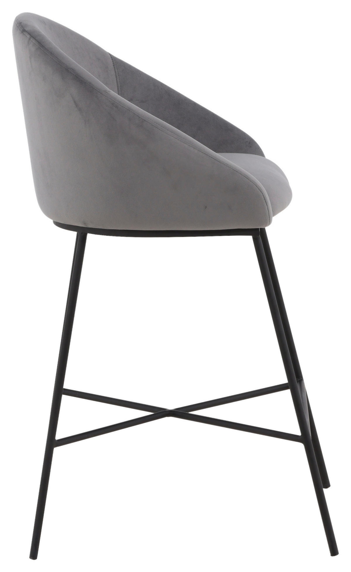 BARPALL i svart, mörkgrå  - mörkgrå/svart, Design, metall/textil (58,5/97/57cm) - Livetastic